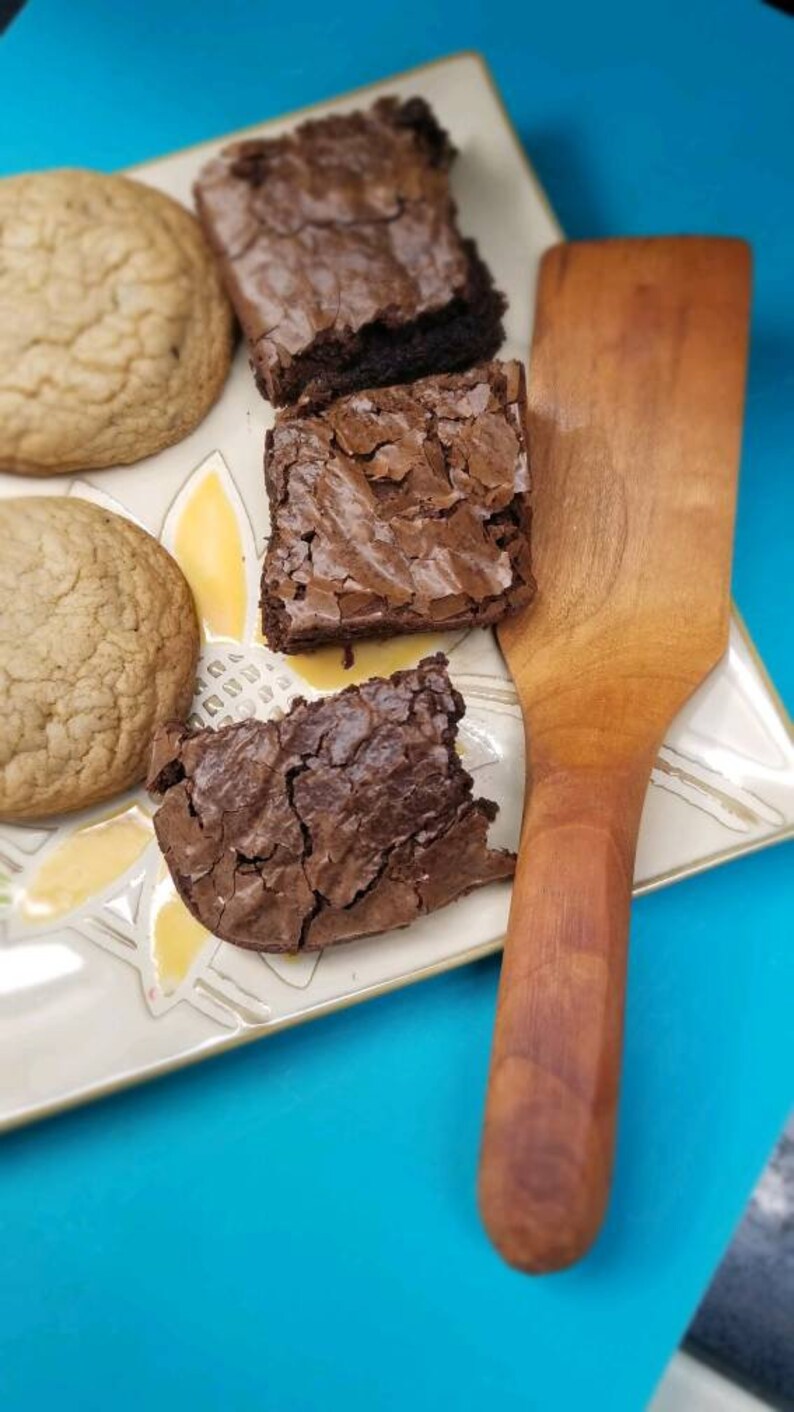 Cookie and Brownie Spatula Cherry Wood Etsy