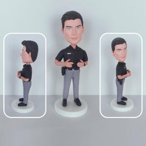 Custom Police Officer Bobblehead Personalized Law Enforcement Gift for Police Academy Graduation Men & Women