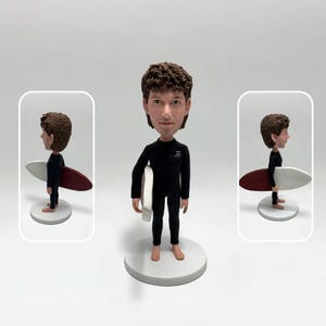 Personalisierte Wackelkopfpuppe, benutzerdefinierte 3D-Statue, Geschenke für Bruder, personalisierte Strafverfolgungsgeschenk für Männer / Frauen