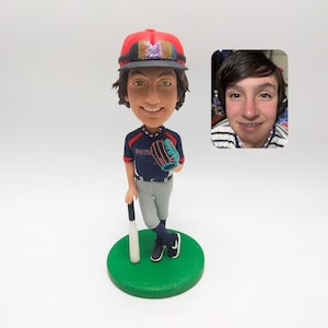 Handmade Bobblehead Custom Baseball Player Doll, Personalized Gift for Fans, Perfect Birthday or Christmas Gift for Boyfriend