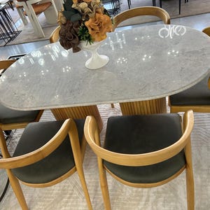 Marble Dining Table – Handmade Luxury Stone Top for Modern / Classic Dining Spaces