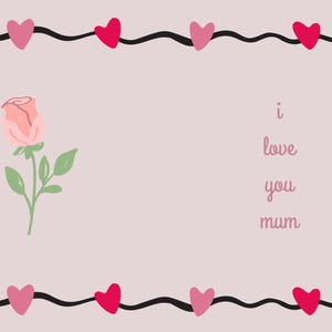 Druckbare Muttertagskarte – süße digitale Mom Karte – Sofort Download Grußbild – süße Karte für Mama – entzückendes Muttertagsgeschenk
