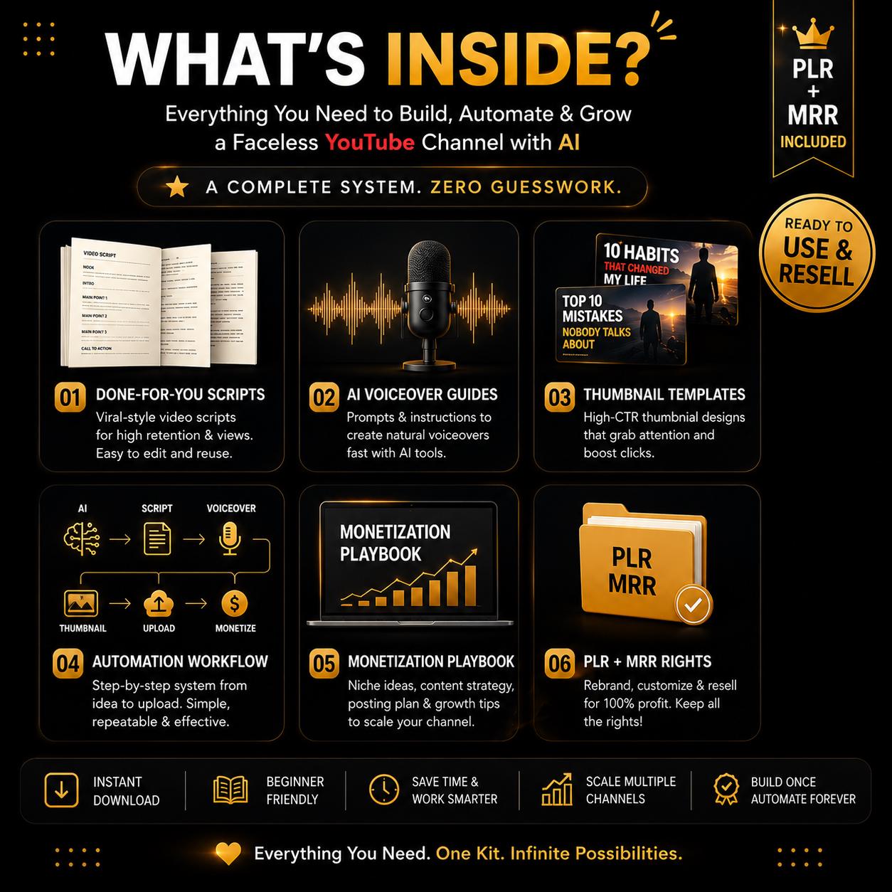 AI Youtube Automation Kit | Faceless Channel System | Scripts ...
