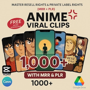 バイラルリール動画メガバンドル、バイラルアニメクリップ、Youtubeショート、TikTok Instagram Mrrリールテンプレート