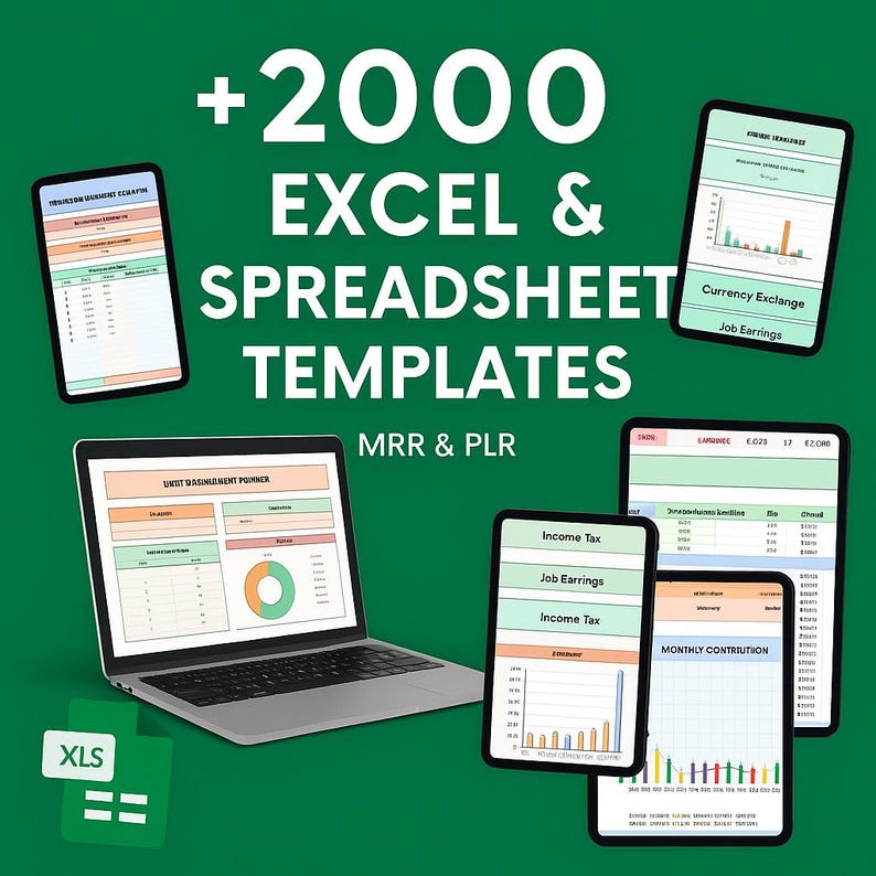 2000+ Spreadsheet Templates Bundle | Google Sheets and Excel Templates ...