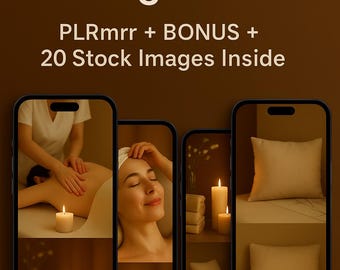 Modèles Instagram pour spa et bien-être : massage, soins de la peau (modifiables sur toile, téléchargement numérique)