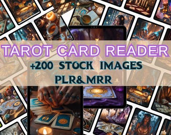 Mystical Tarot Stock Photo Bundle: 200 AI Images (Digital Download)