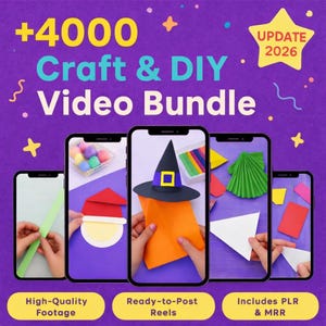 4000+ Kids Crafts Video Bundle PLR | Viral TikTok, Reels & YouTube Shorts Content | Homeschool| Daycare Activities | MRR Resell Rights