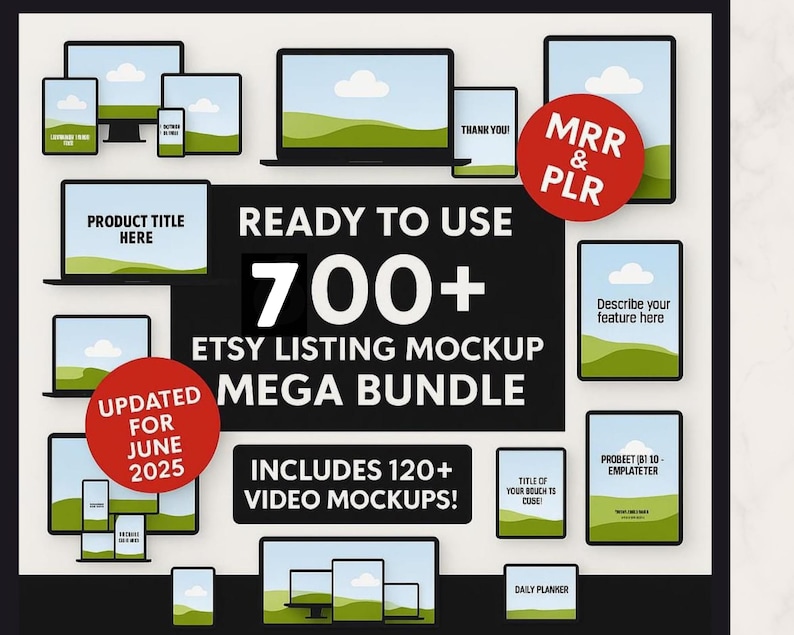 2025-2026 Digital Planner Templates Bundle: Etsy Passive Income (MRR ...