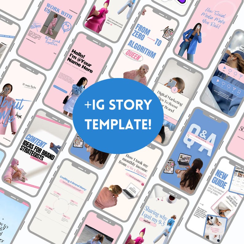 Canva Templates Instagram Carousel Social Media Posts Faceless MRR PLR ...