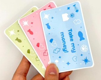 Custom Cat Themed Credit Card Covers | Personalized Credit Card Cover | Card Skin | Credit Card Sticker | Custom Credit Card Skin