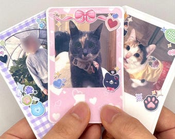 Custom Credit Card Covers | Aesthetic Custom Photo | Photocard | Card Skin | Credit Card Sticker | Custom Credit Card Skin | Cat Themed Card
