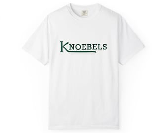 Camiseta con el logotipo de Knoebels / Fuente vintage de parque de atracciones