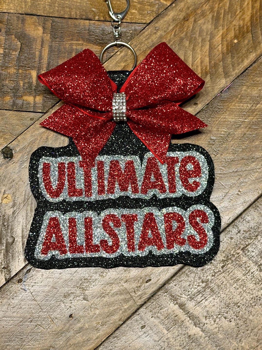Cheer Backpack Tags Personalized Glitter Cheer Bag Tag With Bow | Custom Name Sports ...