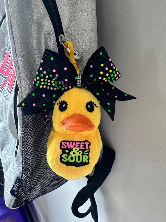 Personalized Cheer Duck Keychain