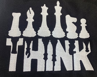 Chess Think embroidered shirt, sweatshirt, hoodie