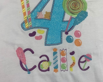 Candy theme birthday shirt