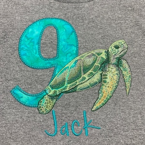 Sea Turtle, Under the Sea Birthday Shirt, Aquarium