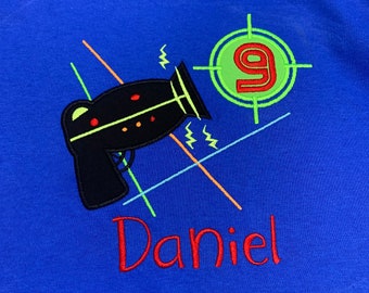 Laser Tag Birthday shirt