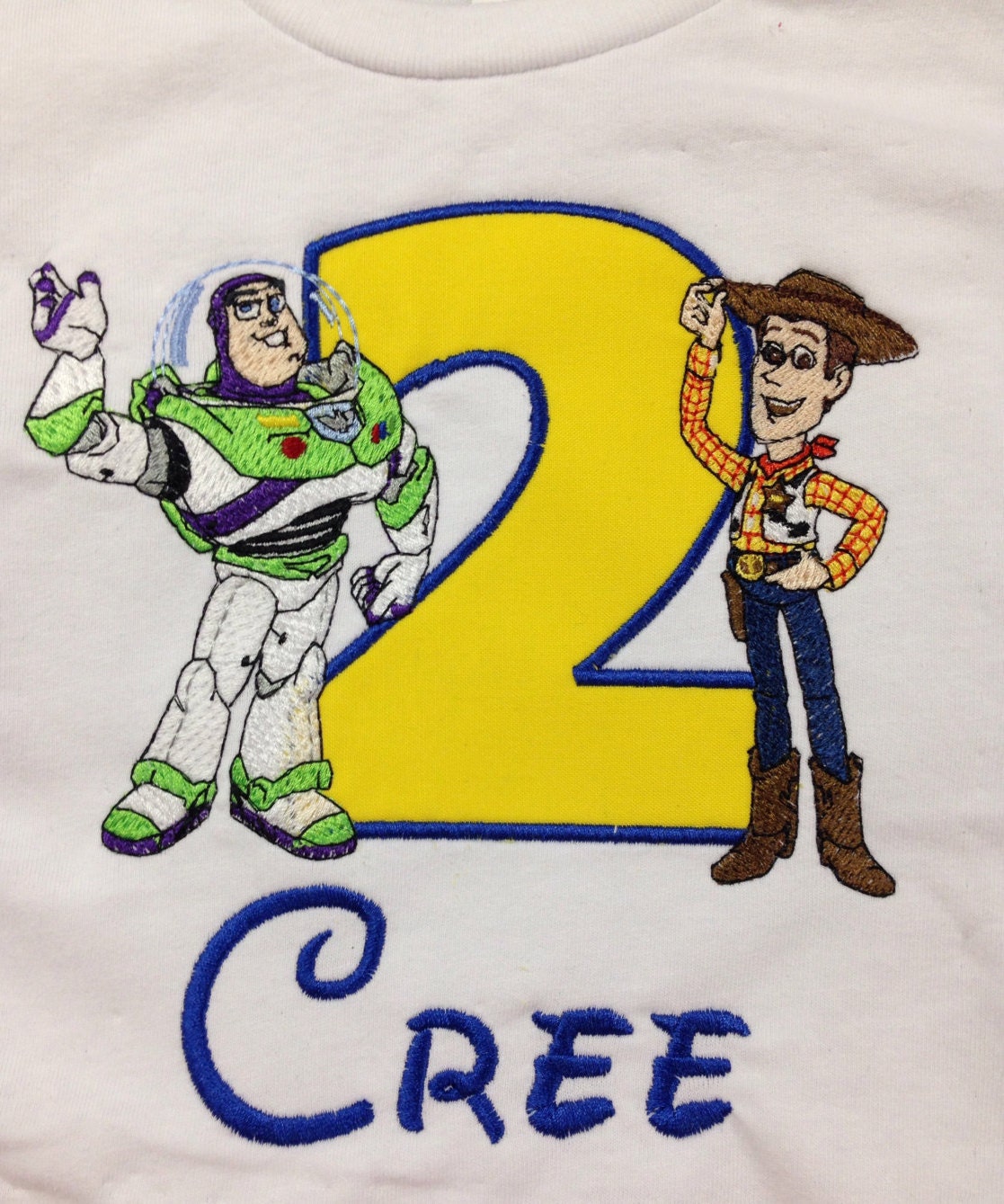 Sheriff and astronaut Birthday Shirt