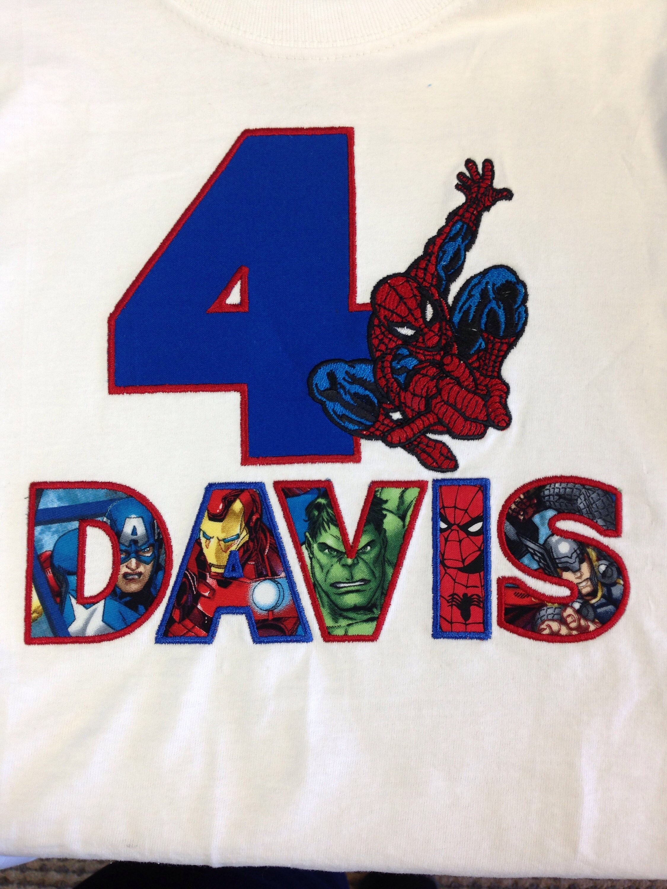 Superhero Birthday Shirt