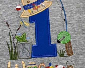 Fishing birthday shirt