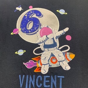 Space, Astronaut Birthday Shirt