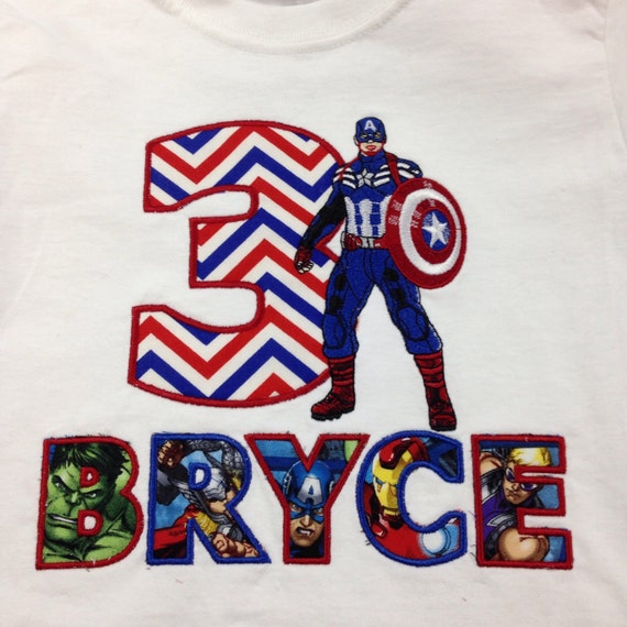 marvel avengers birthday shirt