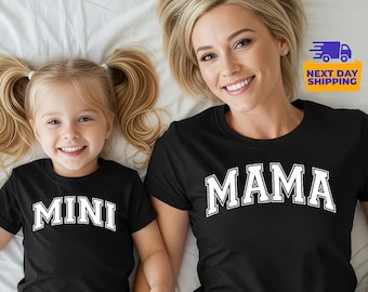 Mama and Mini Tshirt, Girl Mama Tee, Mama's Mini Toddler Shirt, Mommy and Daughter Matching Set, Matching Mothers Day Shirt, New Mom T-Shirt
