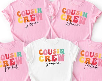 Personalized Cousin Crew Shirt: Custom Name Cousins Matching Tee