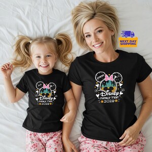 Personalized Disneyworld Family Trip Shirt, Disney Family Vacation T-Shirt, Custom Disney Family Matching Shirt, Disney Minnie Mickey Shirts image 15