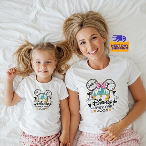 Personalized Disneyworld Family Trip Shirt, Disney Family Vacation T-Shirt, Custom Disney Family Matching Shirt, Disney Minnie Mickey Shirts image 17