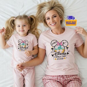 Personalized Disneyworld Family Trip Shirt, Disney Family Vacation T-Shirt, Custom Disney Family Matching Shirt, Disney Minnie Mickey Shirts image 16