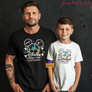 Personalized Disneyworld Family Trip Shirt, Disney Family Vacation T-Shirt, Custom Disney Family Matching Shirt, Disney Minnie Mickey Shirts image 11