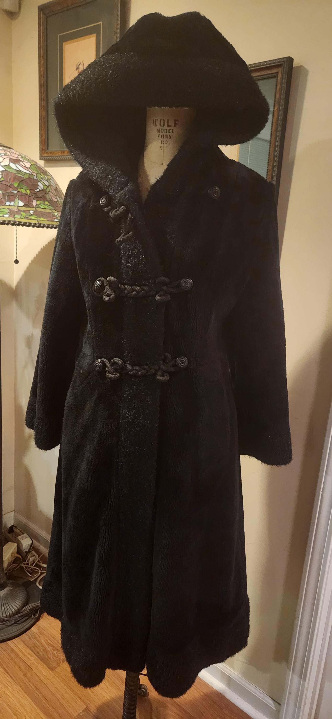 70's Vintage Davis of Boston エコファーコート Vintage Davis of Boston M / L 70s Faux Shearling Winter COAT