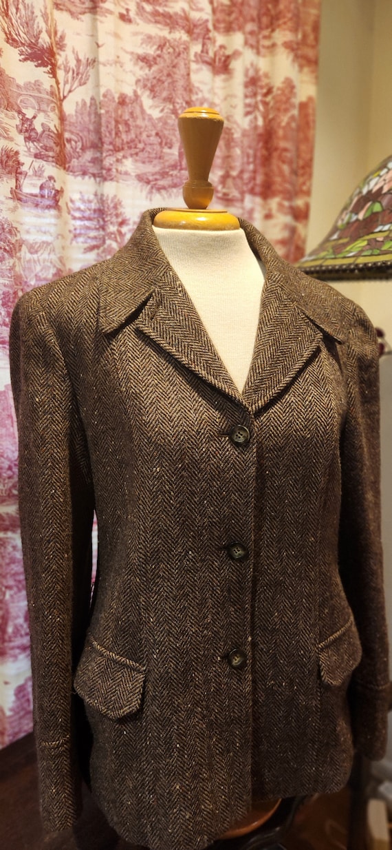 Vintage 1980s Anne Klein Womens Blazer Jacket