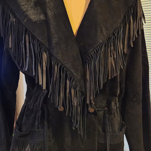 Suede Fringe Jacket - Etsy