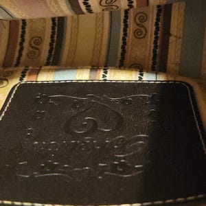 Vintage Brighton "Sydney" axelväska i stråläder bild 5