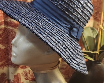Beautiful Blue Brixton Straw Hat - SZ Small