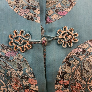 Vintage 1960s Hong Kong Co. Brocade Lined Coat Sz Small