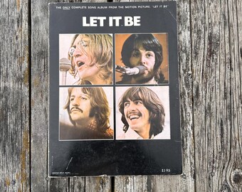 Let It Be Song Album The Beatles 1970 Vintage Book
