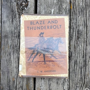 Blaze and Thunderbolt av C. W. Anderson, 1955, vintage barnbok bild 1