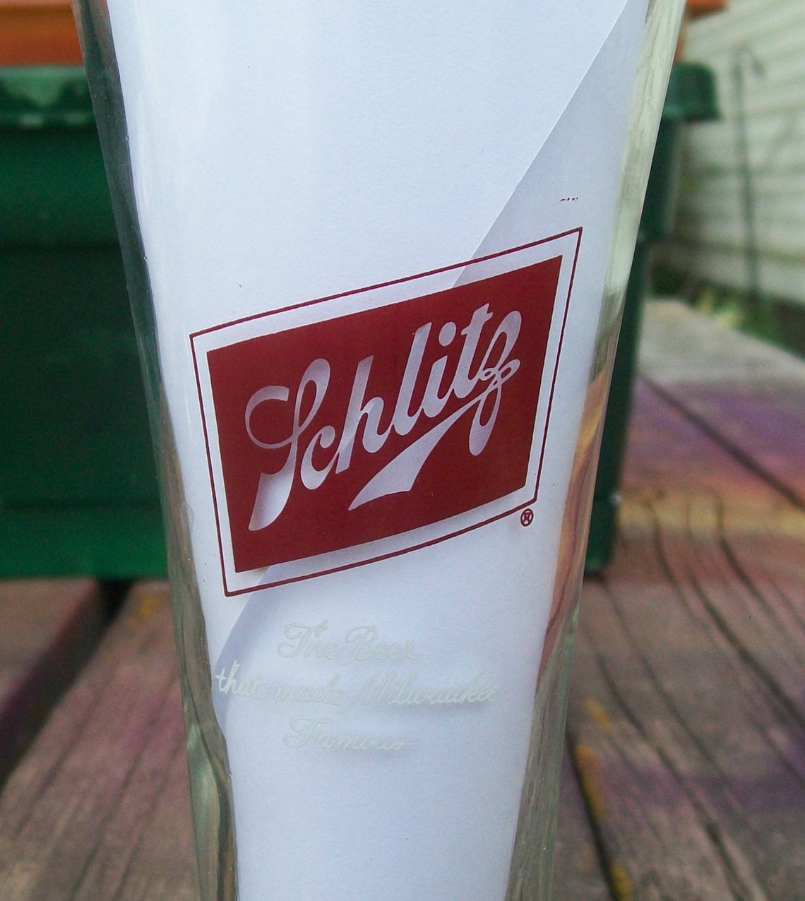 schlitz beer glass 1970s