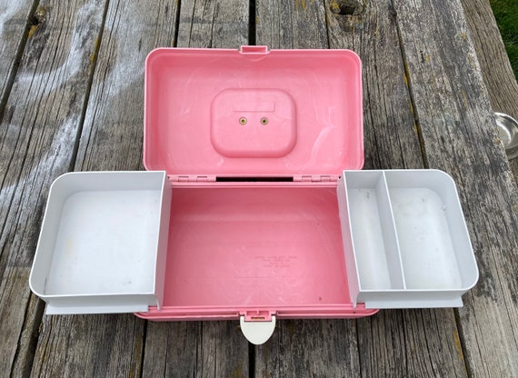Pink Marbleized Caboodles Makeup Case Organizer 1… - image 7