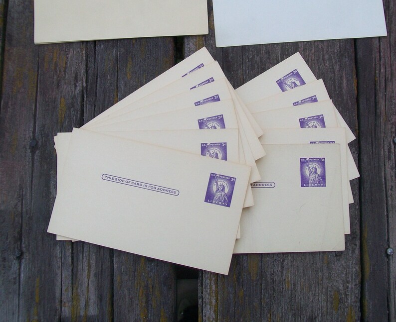 Vintage USPS Prepaid Postcards 1 2 3 4 Cents Washington Etsy