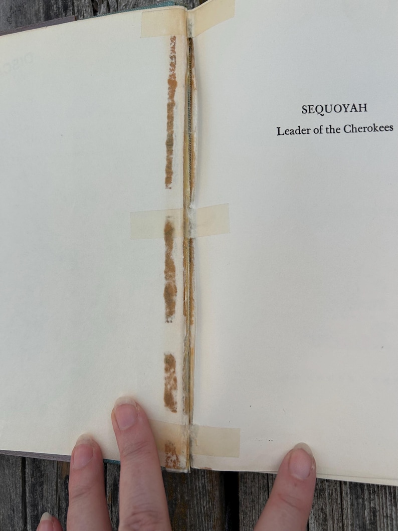 Sequoyah Leader of the Cherokees by Alice Marriott 1956 Landmark Books Vintage Children's Book image 5