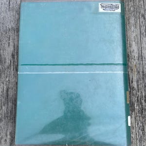 Peut inclure: Un livre rectangulaire avec une jaquette sarcelle pr&eacute;sentant une ligne blanche horizontale au centre. La couverture est dot&eacute;e d'une protection en plastique transparent, d'une petite &eacute;tiquette blanche en haut &agrave; droite et d'un petit autocollant dor&eacute;.