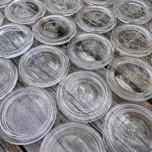 Ball Glass Lids Canning Jar Inserts Set of 28 Vintage