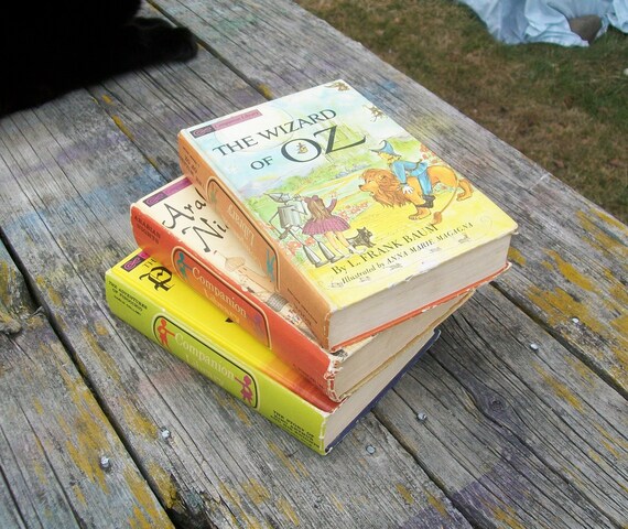 Vintage Companion Library Set Of 3 Books King Arthur Pinocchio Etsy