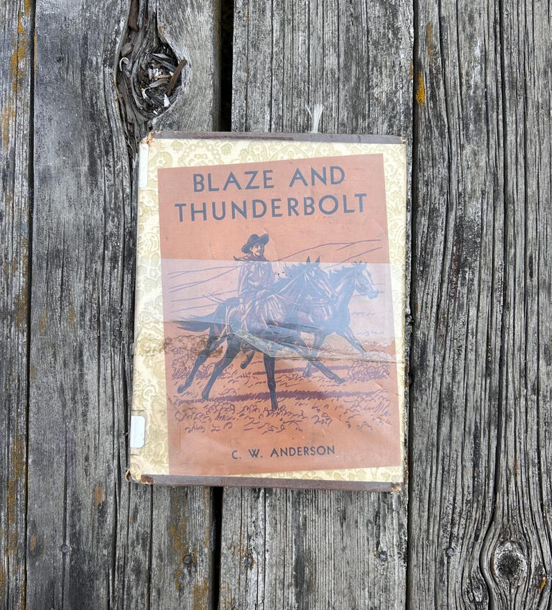 Blaze and Thunderbolt av C. W. Anderson, 1955, vintage barnbok bild 1